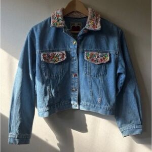Embellished Blue Denim Jacket